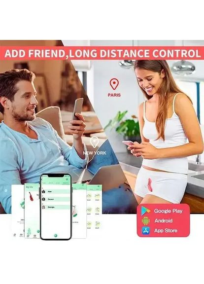 Вібратор у трусики love spouse magnetic,силіконовий стимулятор клітора 10 режимів інтимні секс іграшки China 3009 (360880110)