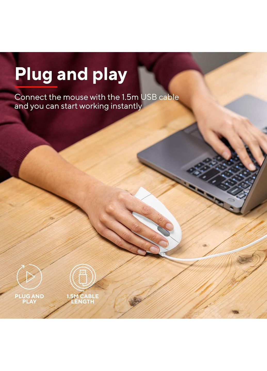 Миша 25133_TRUST Verto Ergonomic, USB-A, Trust (364275109)