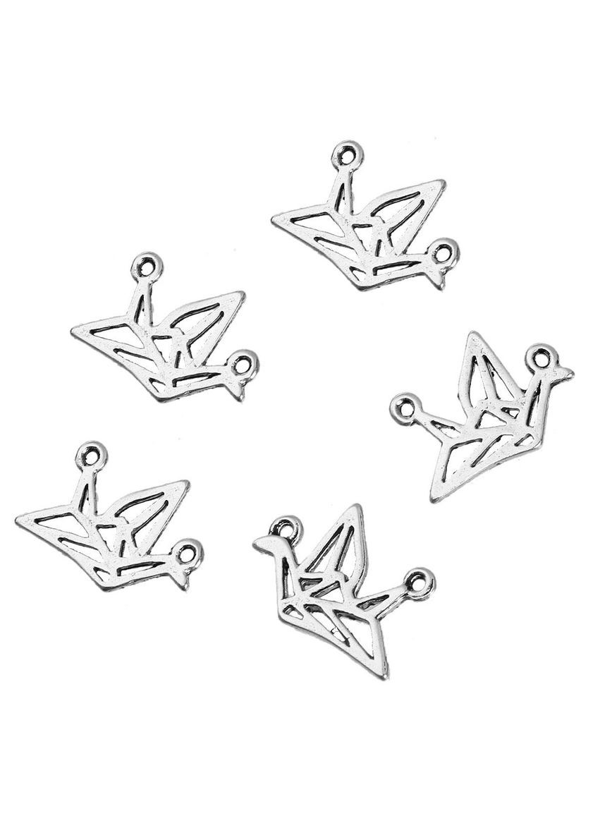 Коннекторы Подвеска кулон птица оригами Античное серебро 16 мм x 12 мм Finding (315799642)