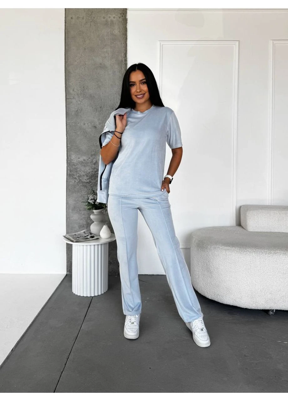 Женский велюровый костюм 3-ка Fashion (382028607)