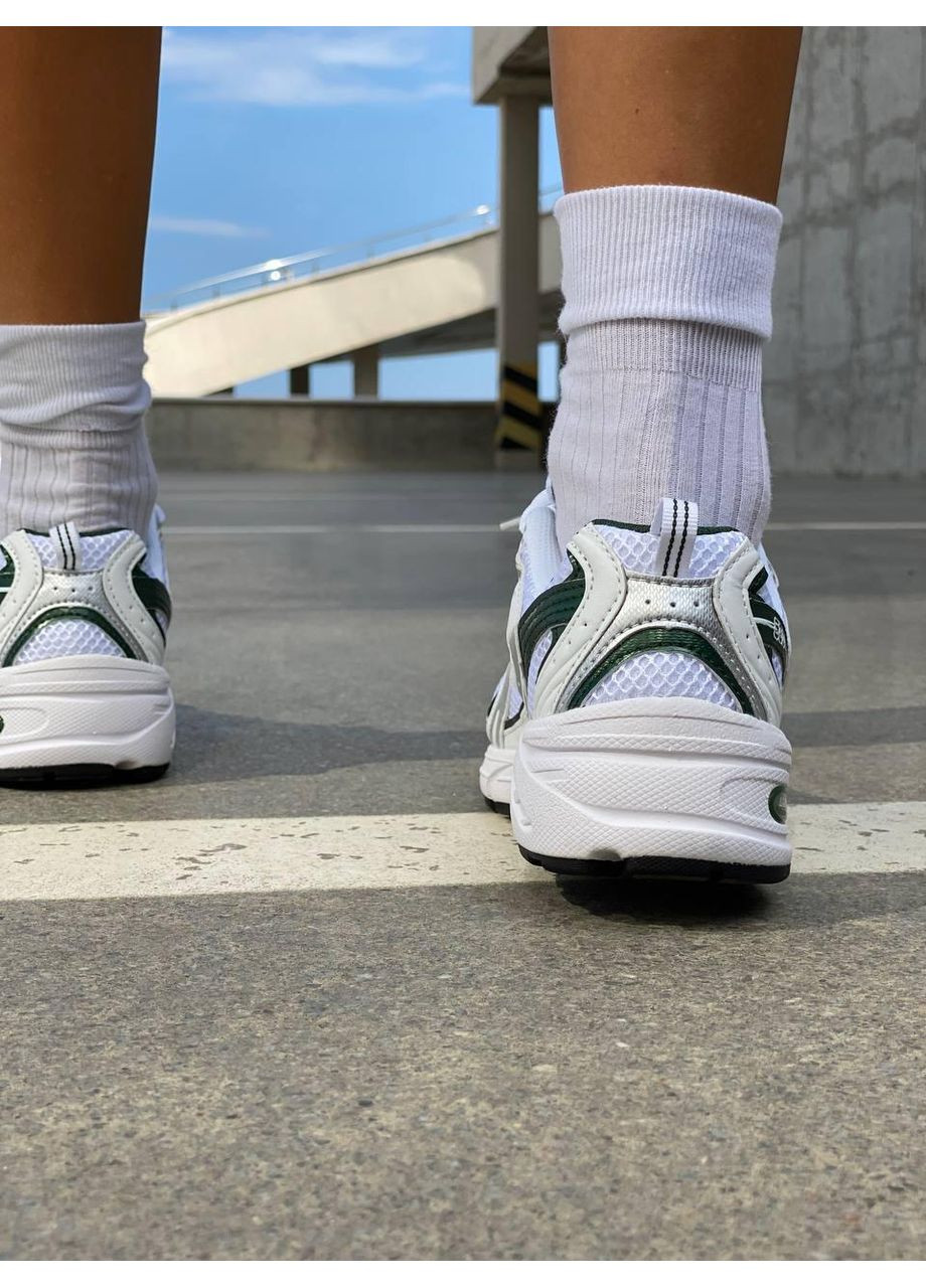 КРОСІВКИ ЖІНОЧІ NEW BALANCE 530 GREEN SILVER PREMIUM НЬЮ БЕЛАНС 530 No Brand сірі демісезони (367169246)