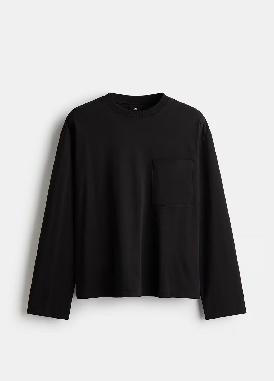 Черный демисезонный кэжуал лонгслив H&M