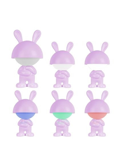 Нічник Світильник LED з акумулятором Dreamy Bunny, фіолетовий (K25-315-1-5) Kite Світильник LED з акумулятором Dreamy Bunny, фіолет (367830910)