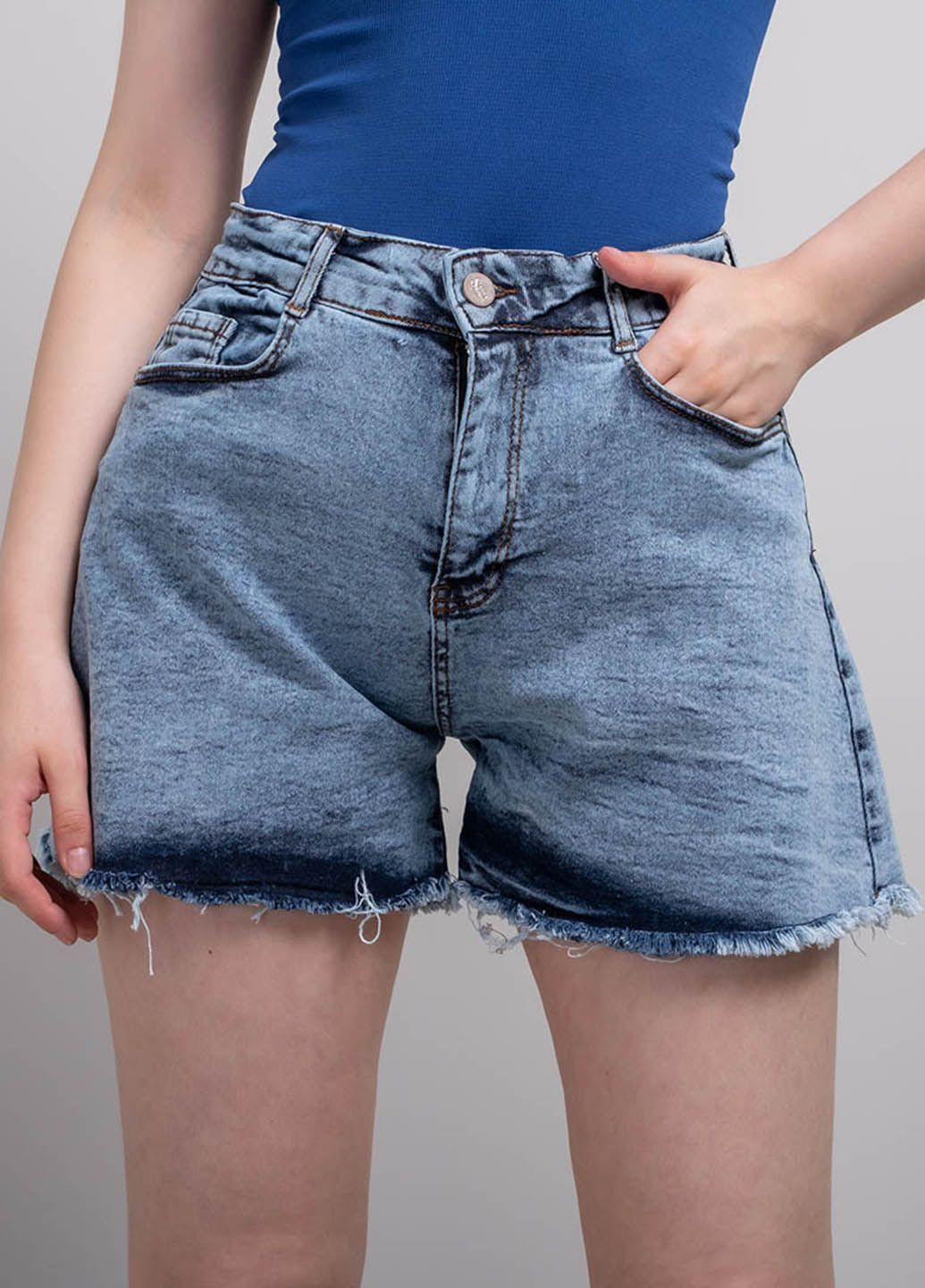 Шорти жіночі джинсові блакитні 200498 Power (266147020)