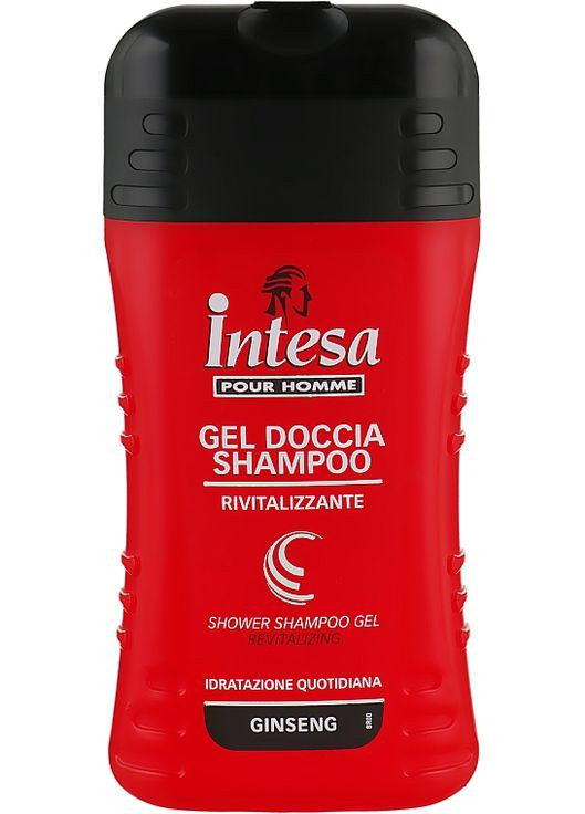 Шампунь-гель для душа c экстрактом женьшеня Classic Black Shower Shampoo Gel Revitalizing 500ml (247531-91997) Intesa (368608612)