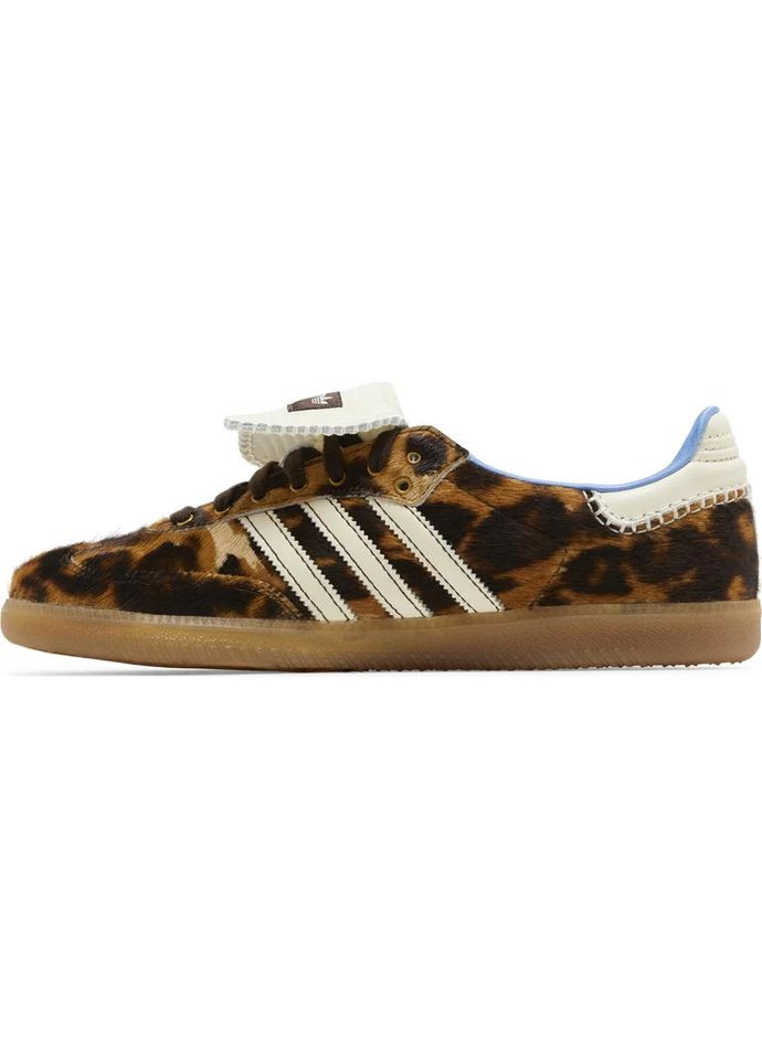 Коричневі кроссовки samba nylon wales bonner dark brown leopard - ie0578 37 - 23.5 см No Brand