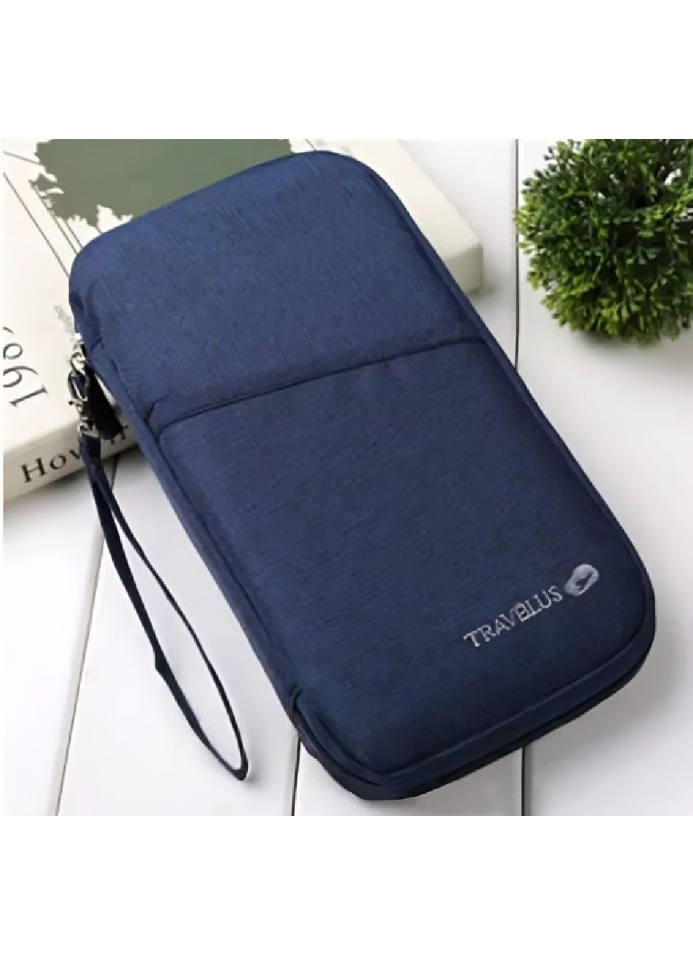 Дорожній органайзер сумка клатч для зберігання документів банківських карт квитків 25.5х15х3 см (477003-Prob) Синій Unbranded (293242092)