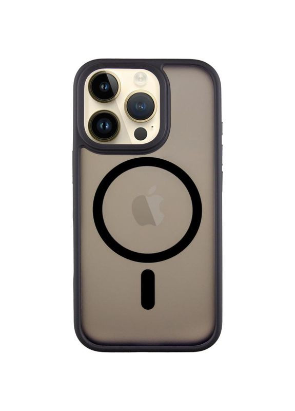 TPU+PC чехол Metal Buttons with MagSafe для Apple iPhone 16 Pro Max (6.9") Черный Epik (378003139)