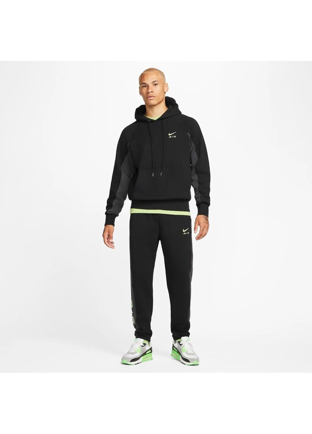 Худі чоловіче M Nsw Air Ft Po Hoodie Black Dq4207-011 Nike (364662569)