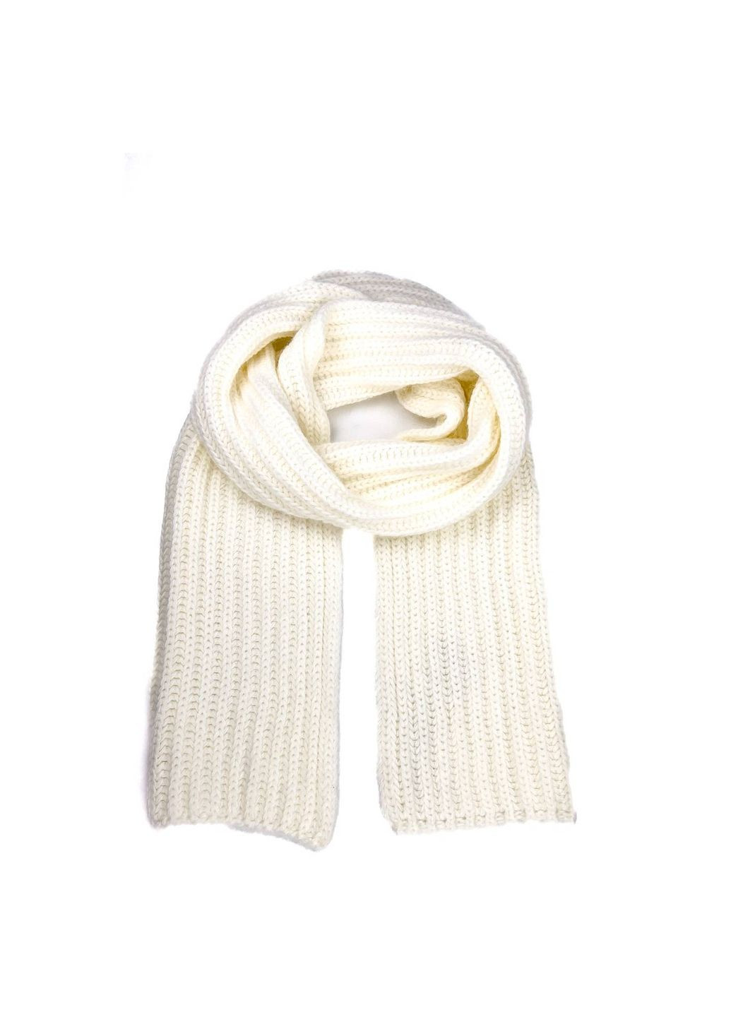 Шарф жіночий однотонний ангора молочний БЕРНА LuckyLOOK 597-723 (322789885)