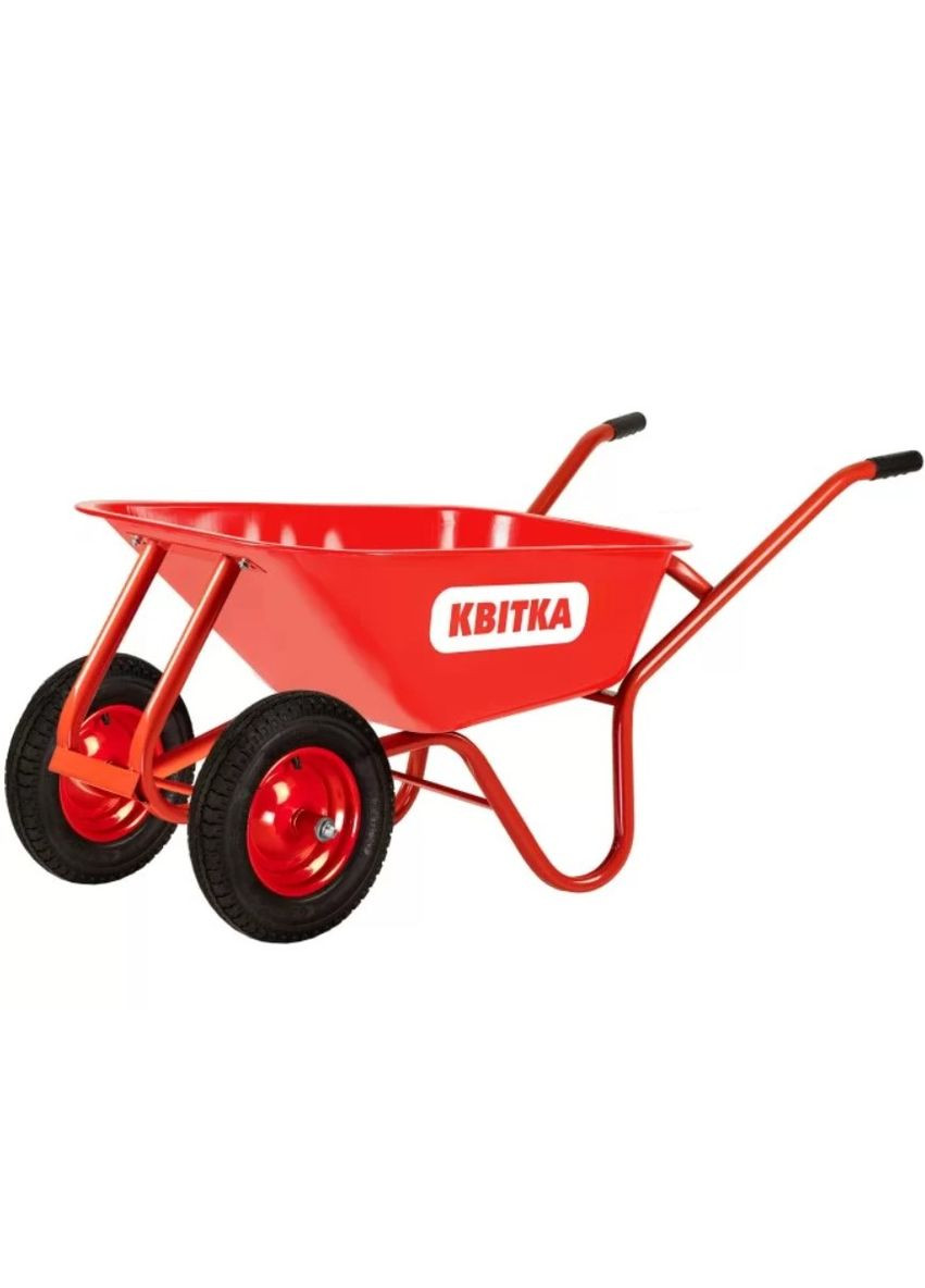 Тачка садово-будівельна PRO Formula 1 Expert (100 л, 180 кг, 0.8 мм) посилена порошкова фарба двоколісна (24212) КВІТКА (303633412)