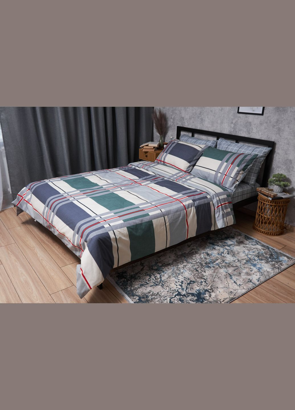 Комплект постельного белья Бязь Gold Люкс «» полуторный 143х210 наволочки 2х70х70 (MS-820004707) Moon&Star Cloudy (293147902)