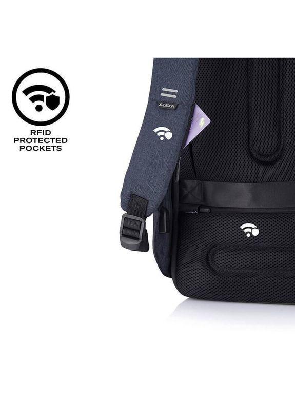 Городской рюкзак Анти-злодей Bobby Hero Small Navy Blue (P705.705) XD Design (322200438)