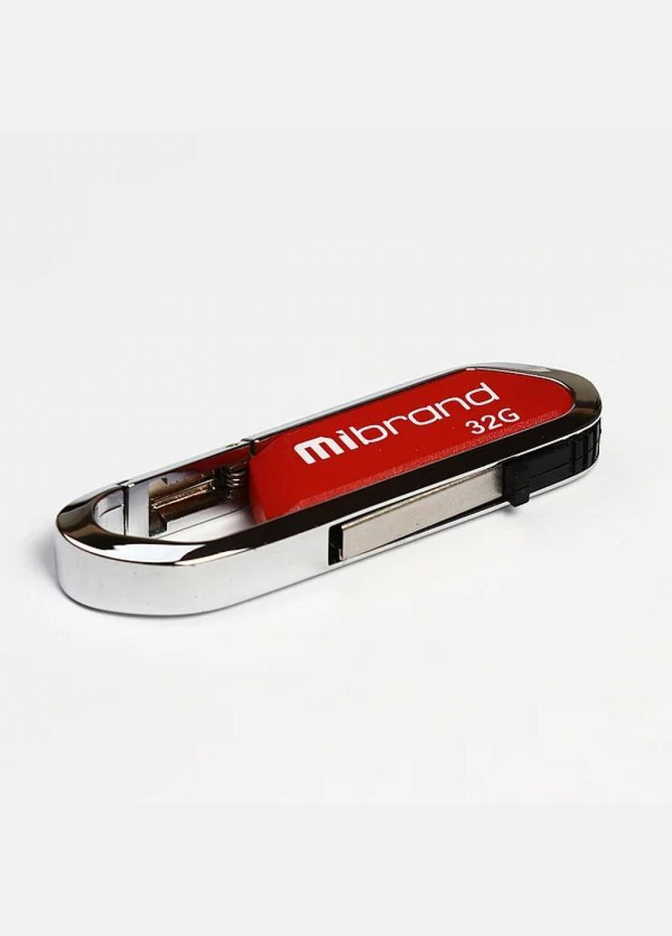 Металева флешка USB 2.0 Aligator 32Gb (MI2.0/AL32U7DR) темночервона Mibrand (279555076)