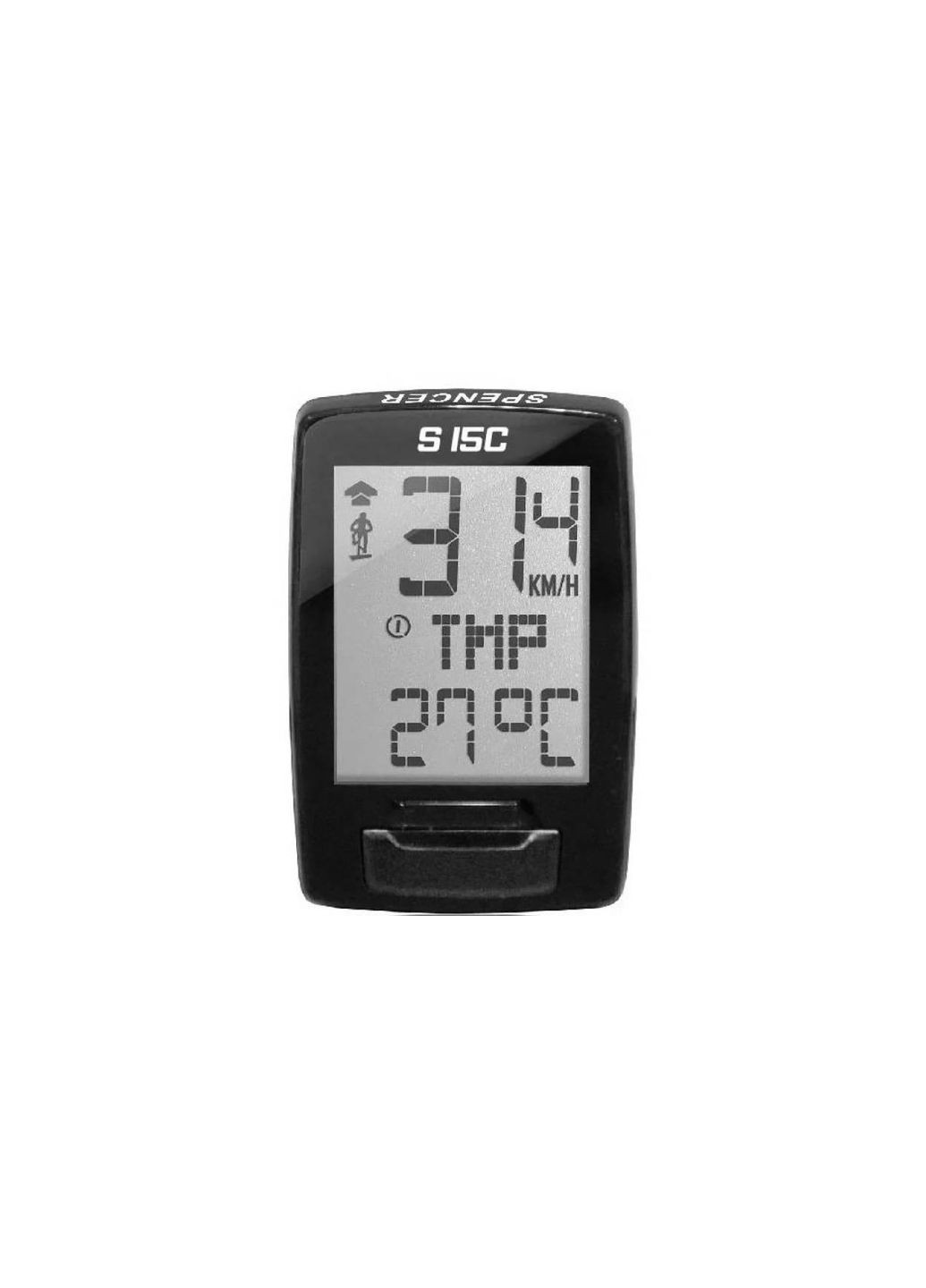Велокомпьютер S15C 15 функций, беспроводной с каденсом, черный Spencer (369650147)