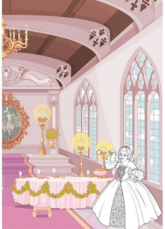 Книжка з наліпками. Казкові принцеси Кристал Бук (370058693)