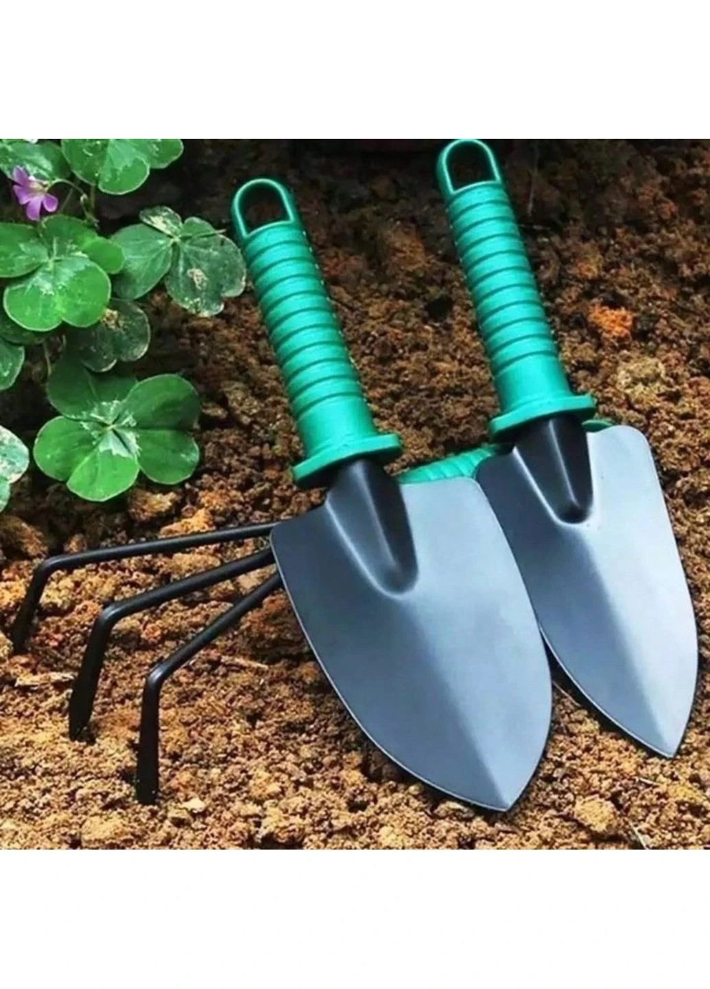 Набор садовых инструментов 12 в 1 с чемоданом Garden Instrumen AND ES-10, инвентарь для огорода и сада Fan & Fan (394590244)