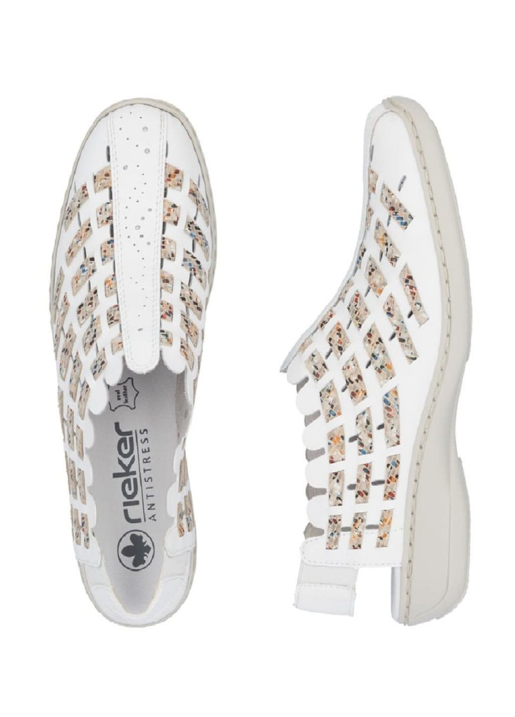 Rieker Туфлі білий з натуральна шкіра, німеччина — літо (328917214)