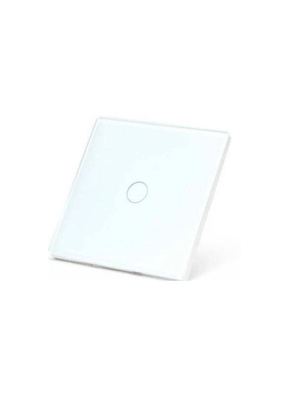 Выключатель Сенсорный WI-Fi smart с подсветкой белый одноклавишный TUYA (331611000)