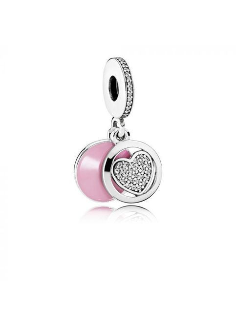 Срібна підвіска-шарм Пандора "Віддане серце" 792149EN24 Kabluchka (355346893)