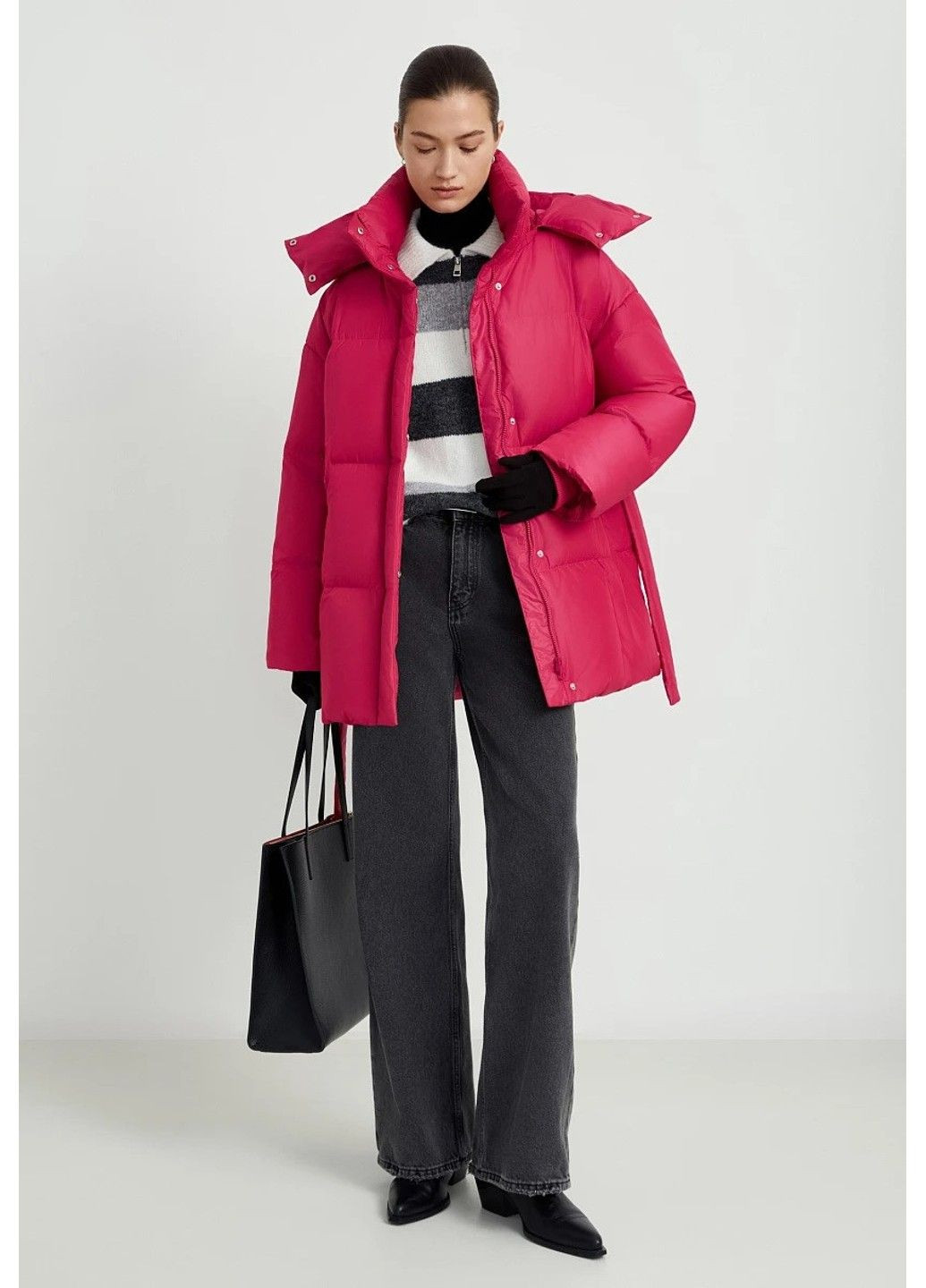 Розовый зимний Пуховик Finn Flare