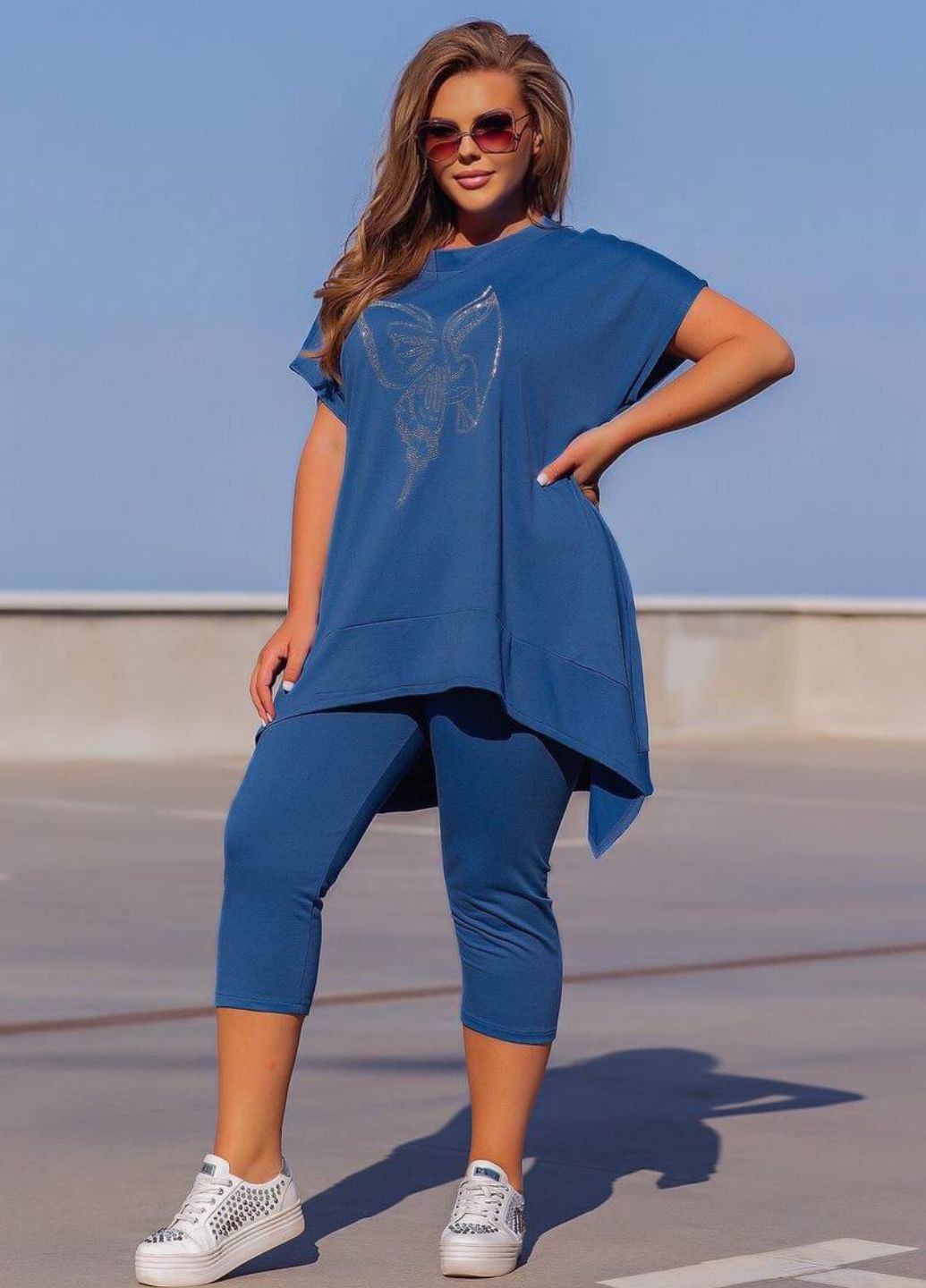 Костюм двойка: Туника свободного кроя и бриджи. Україна (325701905)