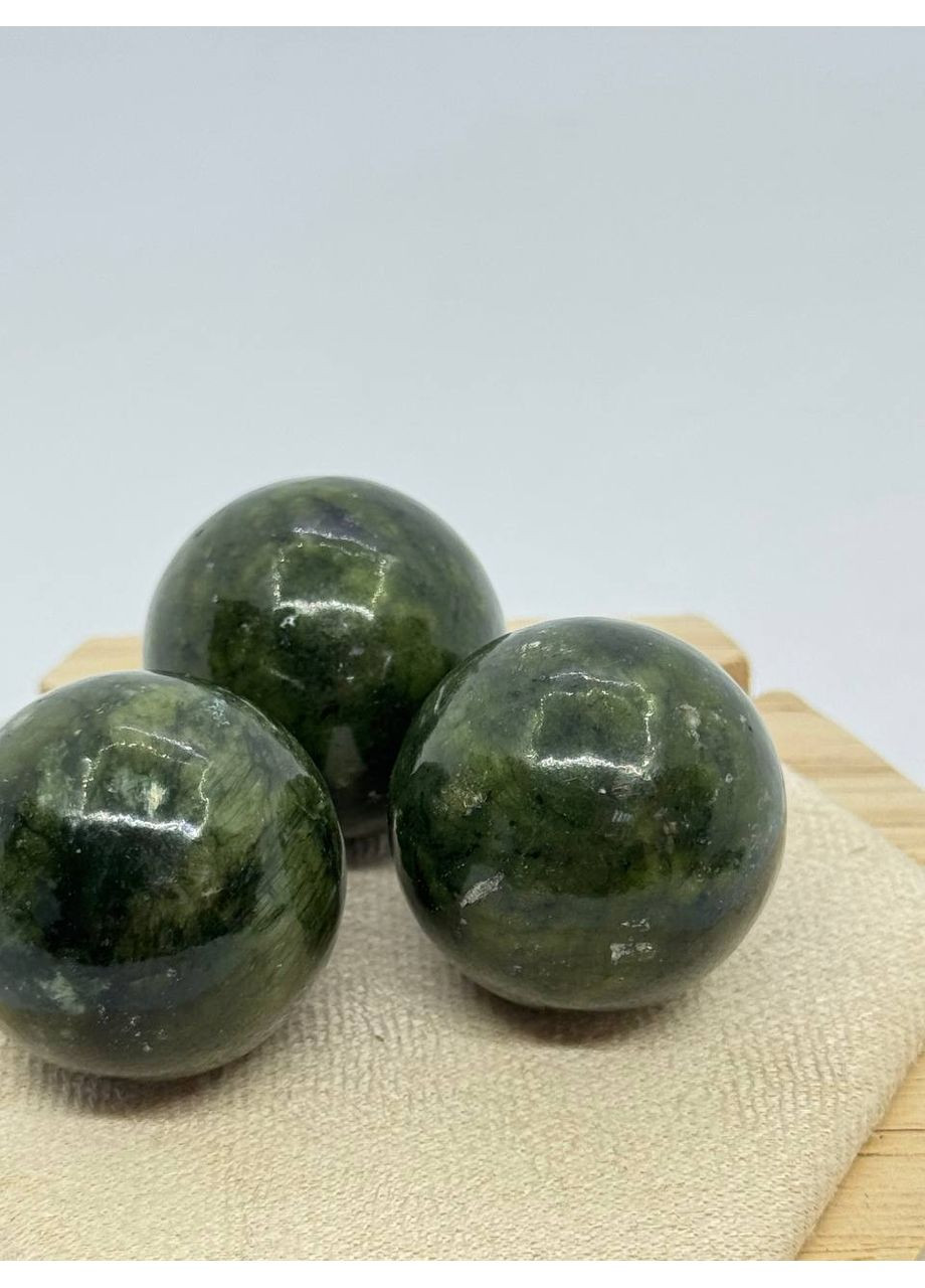 Куля з мохового агату 30 мм Зелений No Brand (361319754)