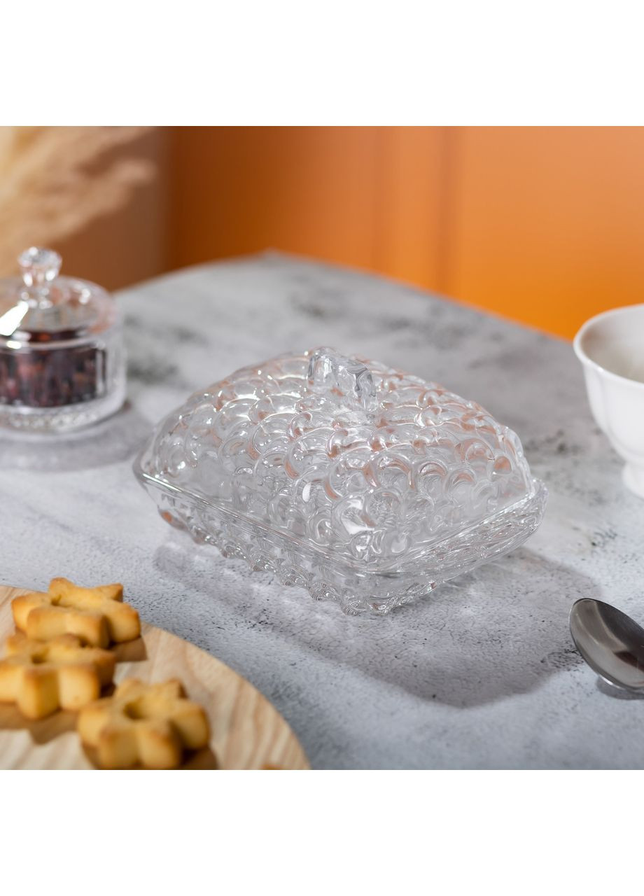 Масленка для сливочного масла 17х10.5х8 см с крышкой из стекла Jooki (358706513)