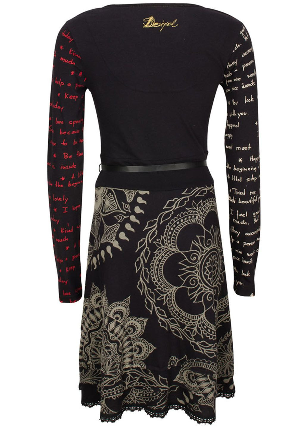 Чорна повсякденний сукня чорний Desigual