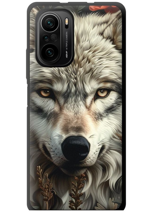 TPU черный чехол 'Волчий взгляд' для Endorphone Xiaomi Poco F3 (286769002)
