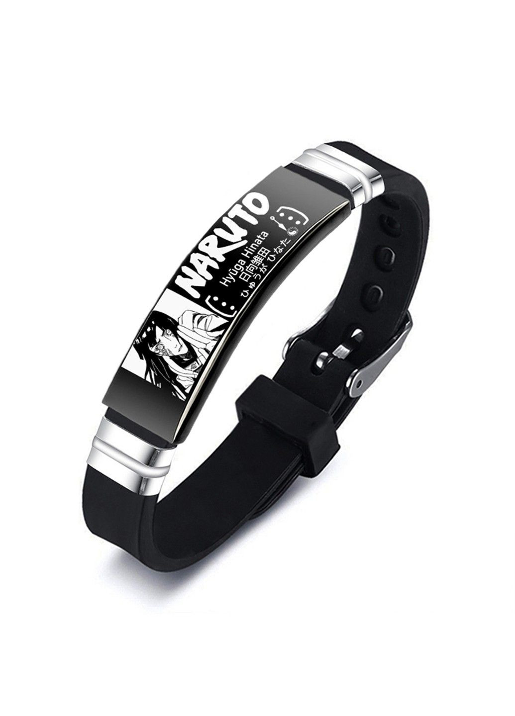 Браслет Hinata з медичної сталі на силіконовому ремінці 20см BSS-120 No Brand (299486554)