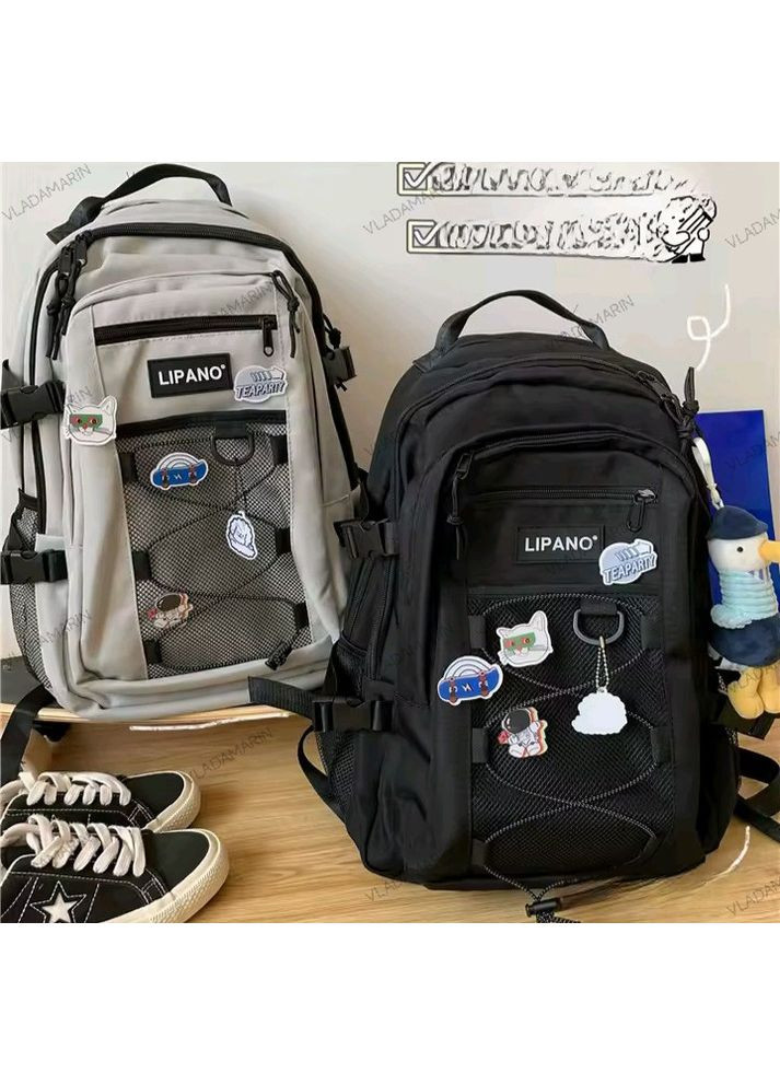 Рюкзак для студентів Lipano,для школярів,підлітків,коледжу,зі значками No Brand (366547261)
