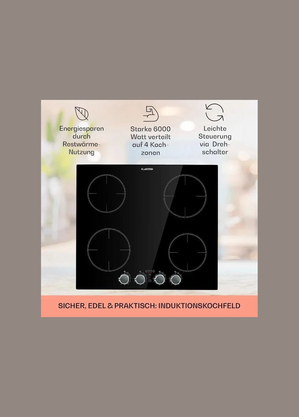 Варочная поверхность индукционная Kochheld Черный (10034947) Klarstein (338194881)