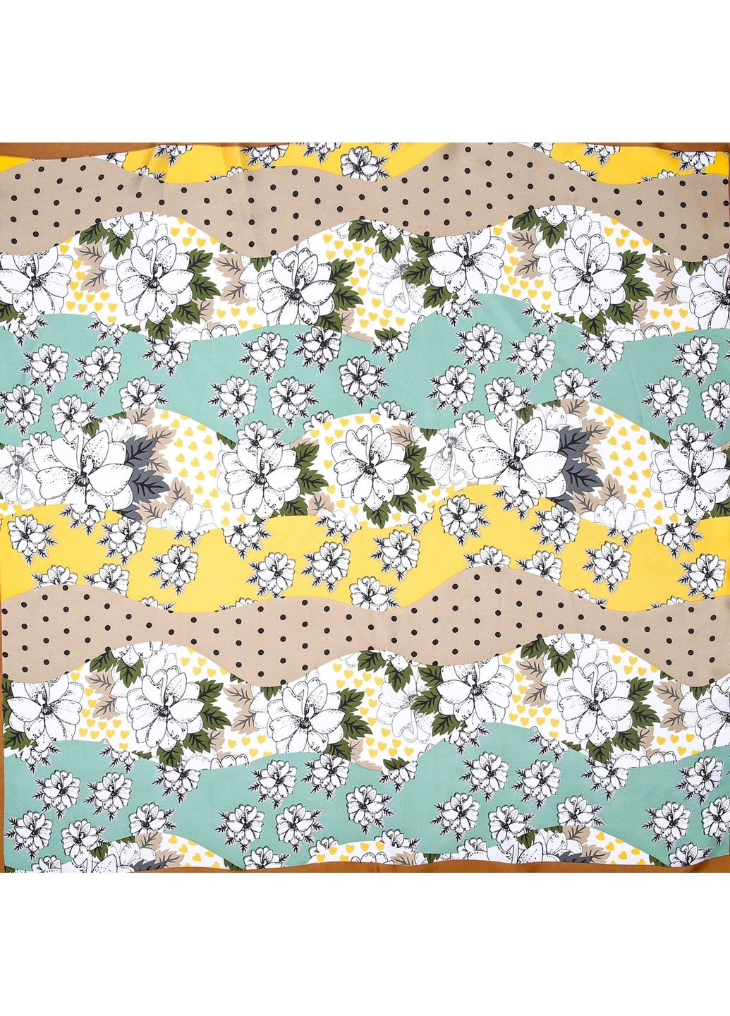 Хустка жіноча з принтом атлас різнокольорова КІОДЖА LuckyLOOK 747-784 (324646373)