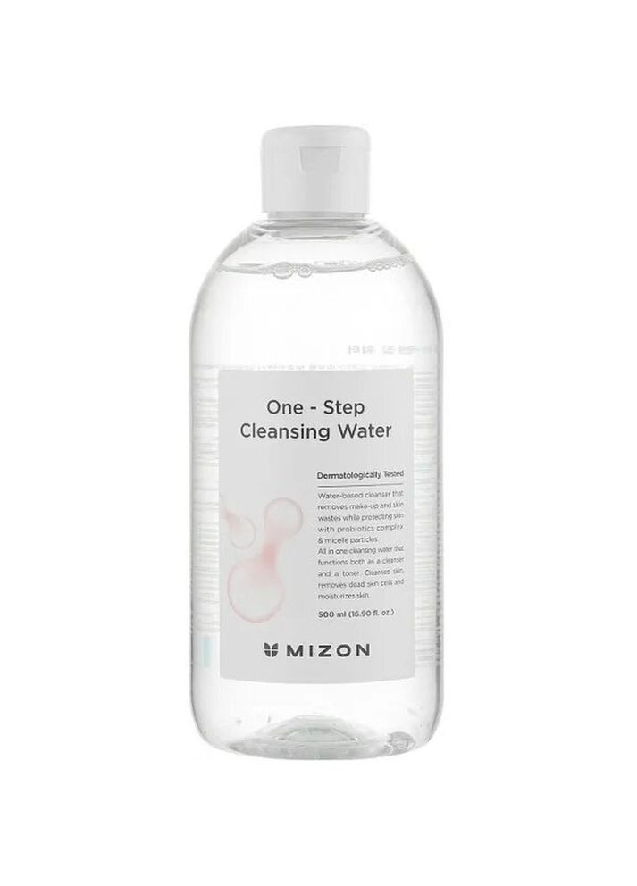 Мицеллярная вода One-Step Cleansing Water 500 мл Mizon 8809663751937 (328448398)