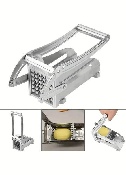 Ручна картоплерізка металева Potato Chipper UN12-15 (1756374670) No Brand (331605195)