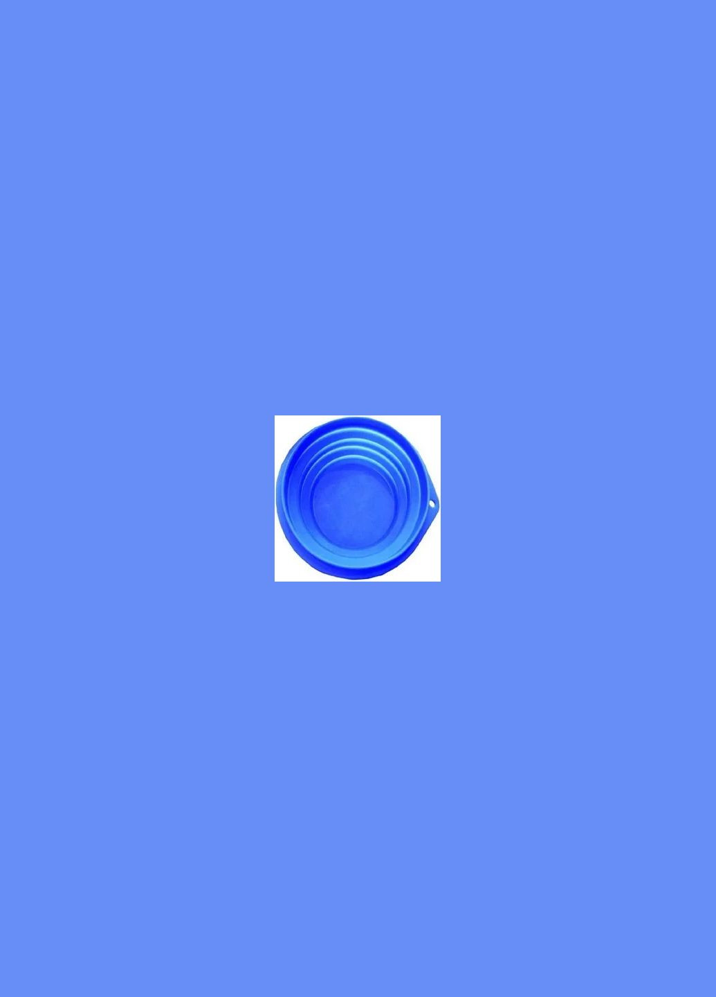 Миска складная силиконовая дорожная VIAGGIO для животных 1 л, 18 см,синяя (8023222111721) Croci (278309850)