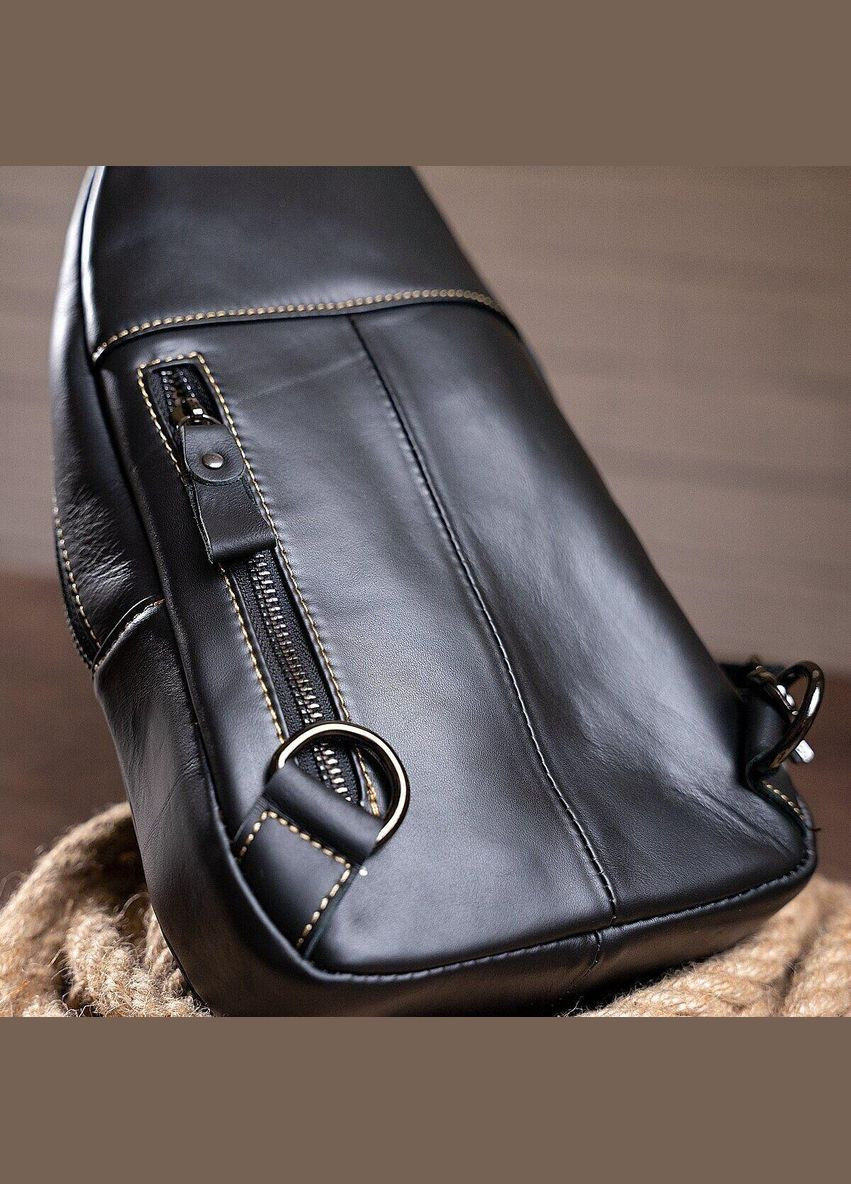 Сумка мужская на плечо 14760 Черная Vintage (329151129)