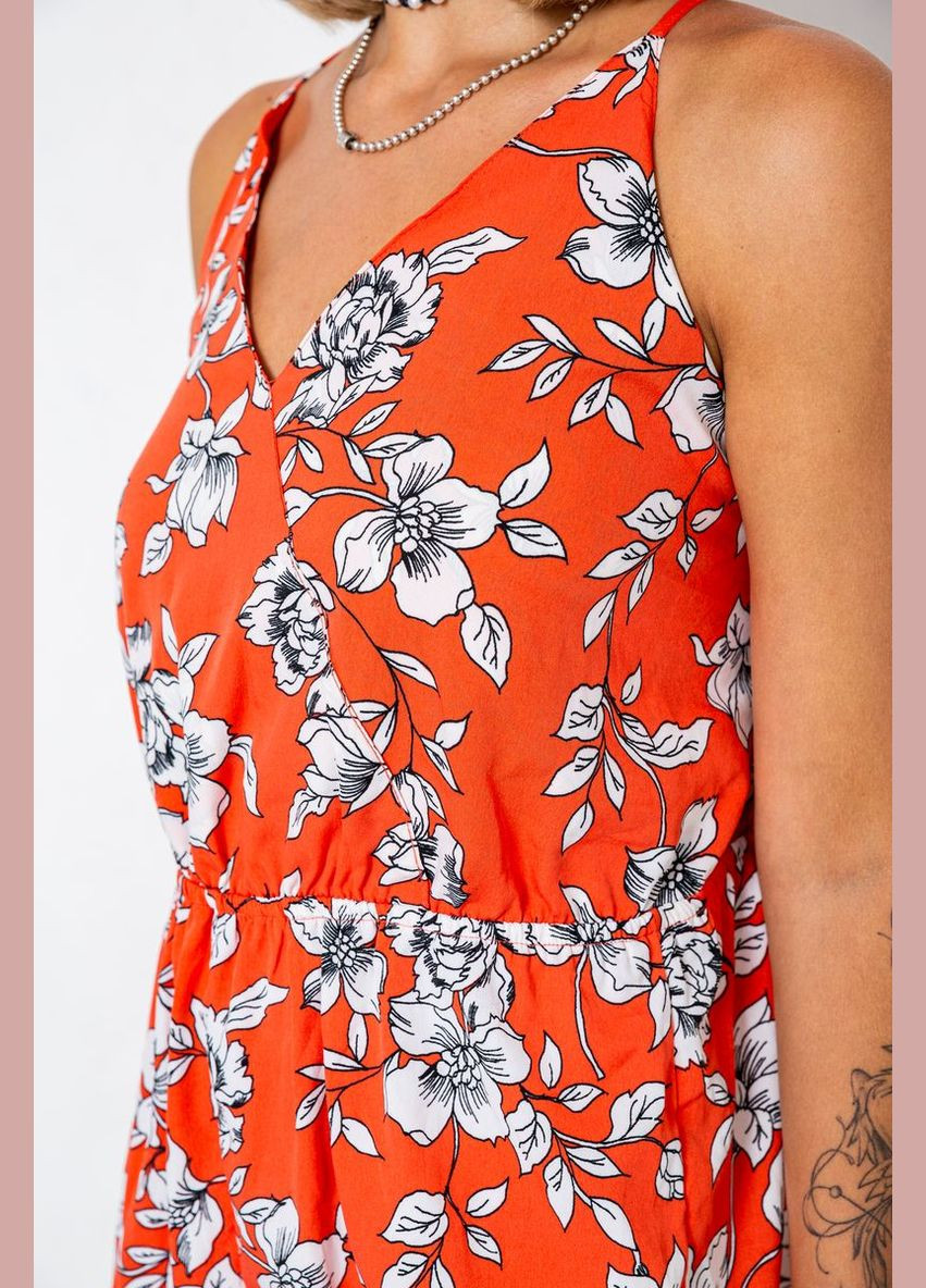 Комбинезон женский Ager Комбинезон цветочный коралловый кэжуал шифон