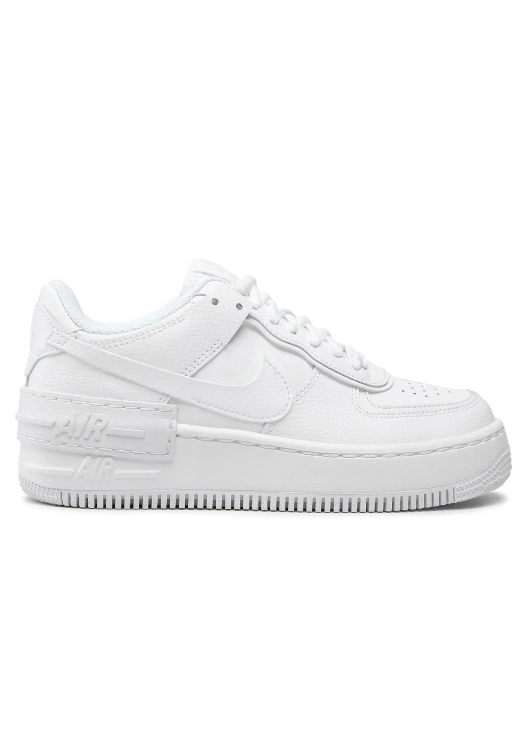 Кроссовки женские Air Force 1 Shadow CI0919-100 весна-осень кожа белые Nike белые всесезоны (361019901)