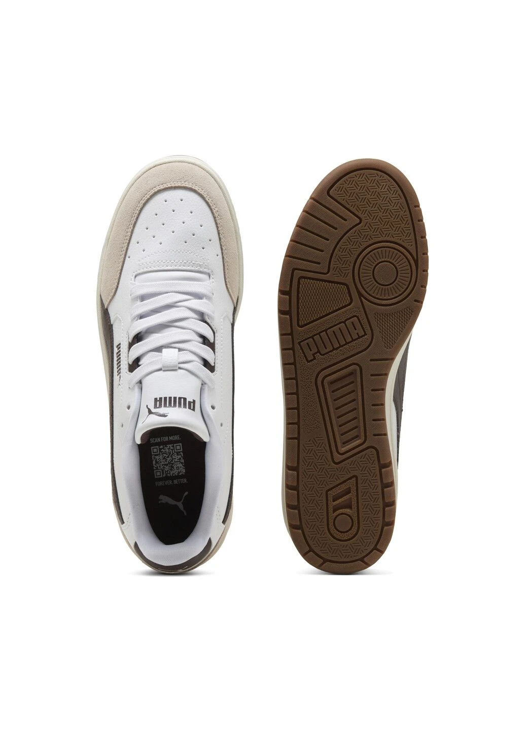 Белые кеды shuffle downtown sneakers unisex Puma