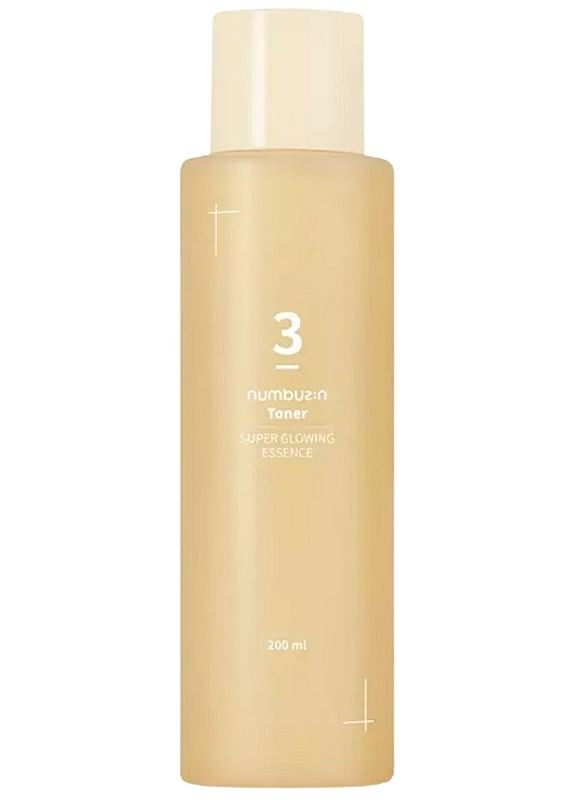 Numbuzin Тонер-есенція для сяяння шкіри обличчя No.3 Super Glowing Essence Toner 200ml (2-1234703) — Крем, Південна Корея (371731531)