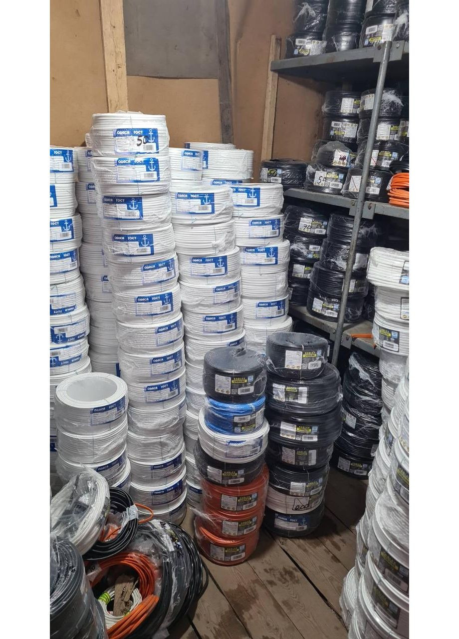 Кабель силовий багатожильний ПВС 2х2,5 Одеса ГОСТ ЄС 100% мідь (кратно 5м) Каблекс Україна (362603543)