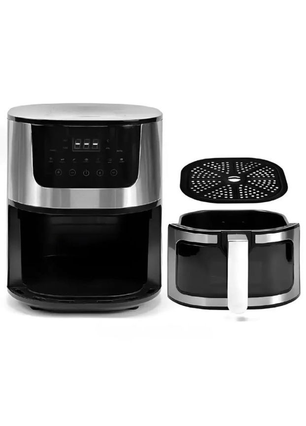 Аэрофритюрница сенсорная 4200Вт с регулировкой температуры без масла 8л черный (2104618535) Rainberg RB-2268 (331012966)