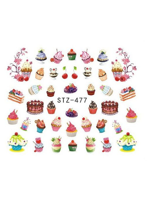 Слайдер-дизайн водні наклейки для нігтів, STZ-477 No Brand (296665511)