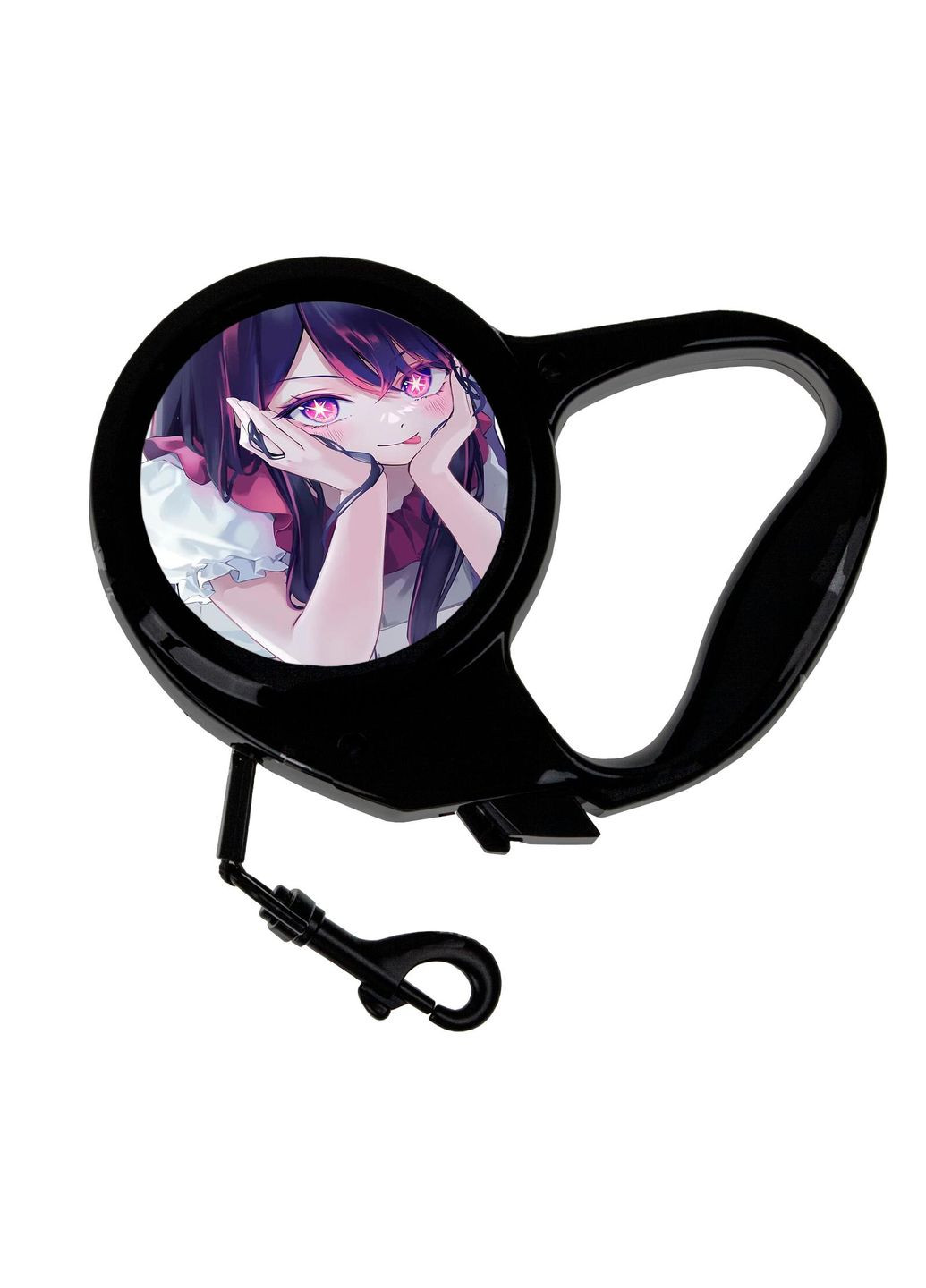 Повідець-рулетка для тварин із принтом Аніме Дитина улюбленця #0004 3 м чорний No Brand (309152417)