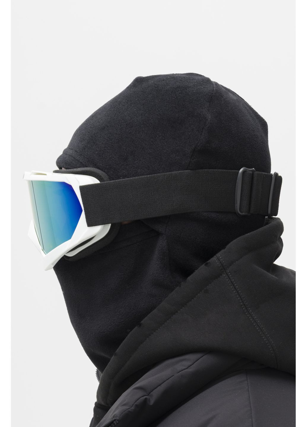 Without чоловіча зимова гірськолижна флісова балаклава ronin однодирочна однотонний чорний повсякденний, кежуал фліс виробництво - Україна