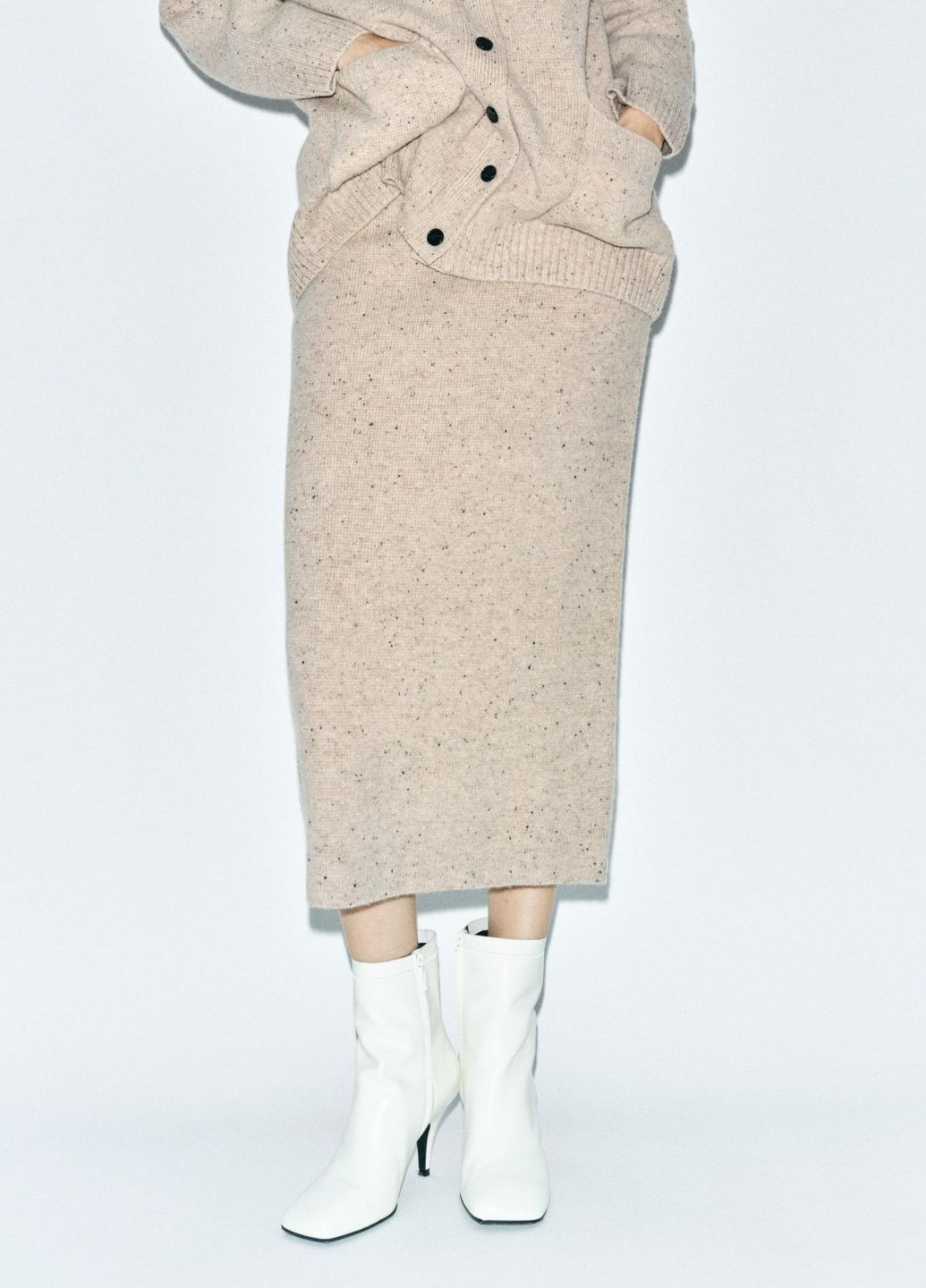Спідниця з високою посадкою зі 100% вовни Zara (361786953)