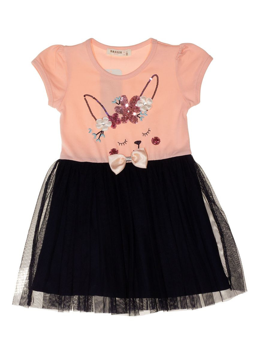 Персиковое платье для девочки Breeze (330357907)