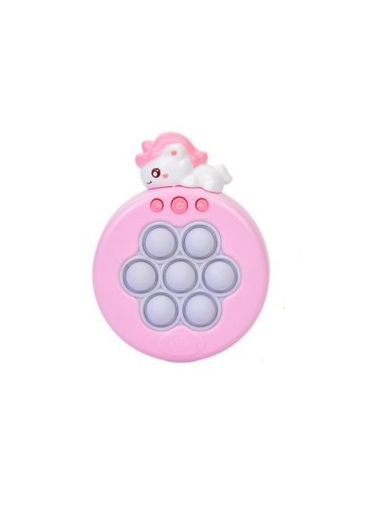 Электронная игра BH-001-002 "Мордочка" Поп Ит Pop It, музыка, свет, в коробке (6903317673421) Единорог Розовый No Brand (316537380)